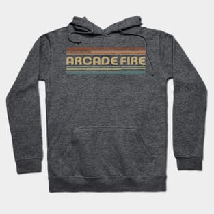 Arcade Fire Retro Lines Hoodie